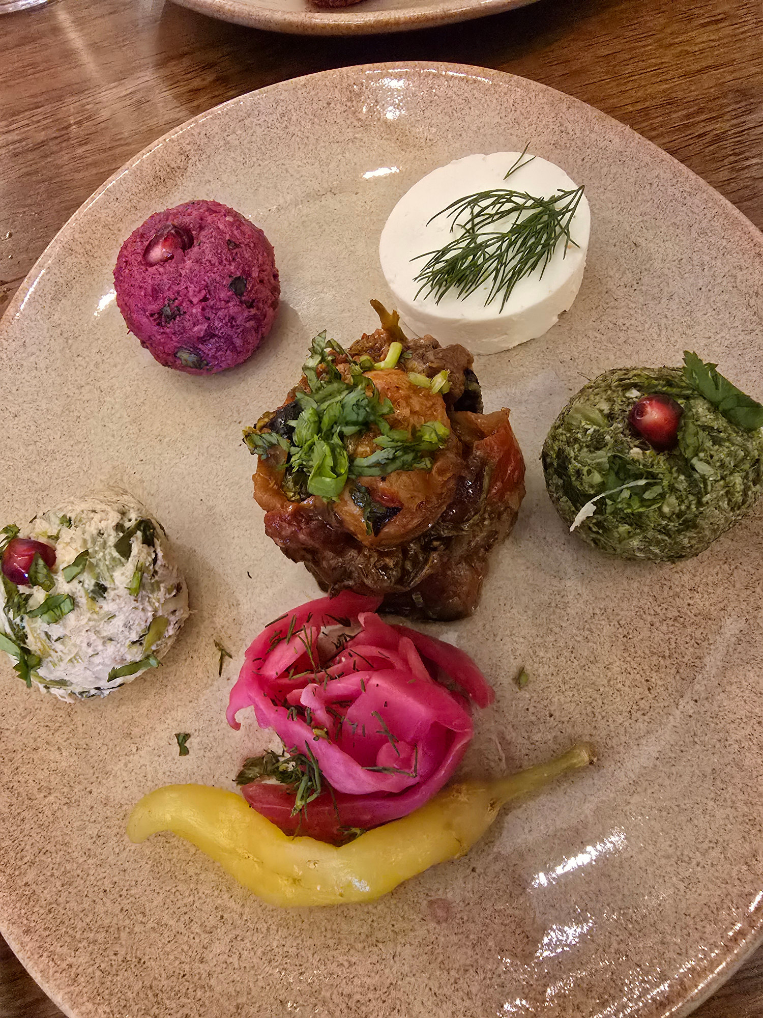 Georgian food A selection of Georgian appetisers served at Saperavi Social